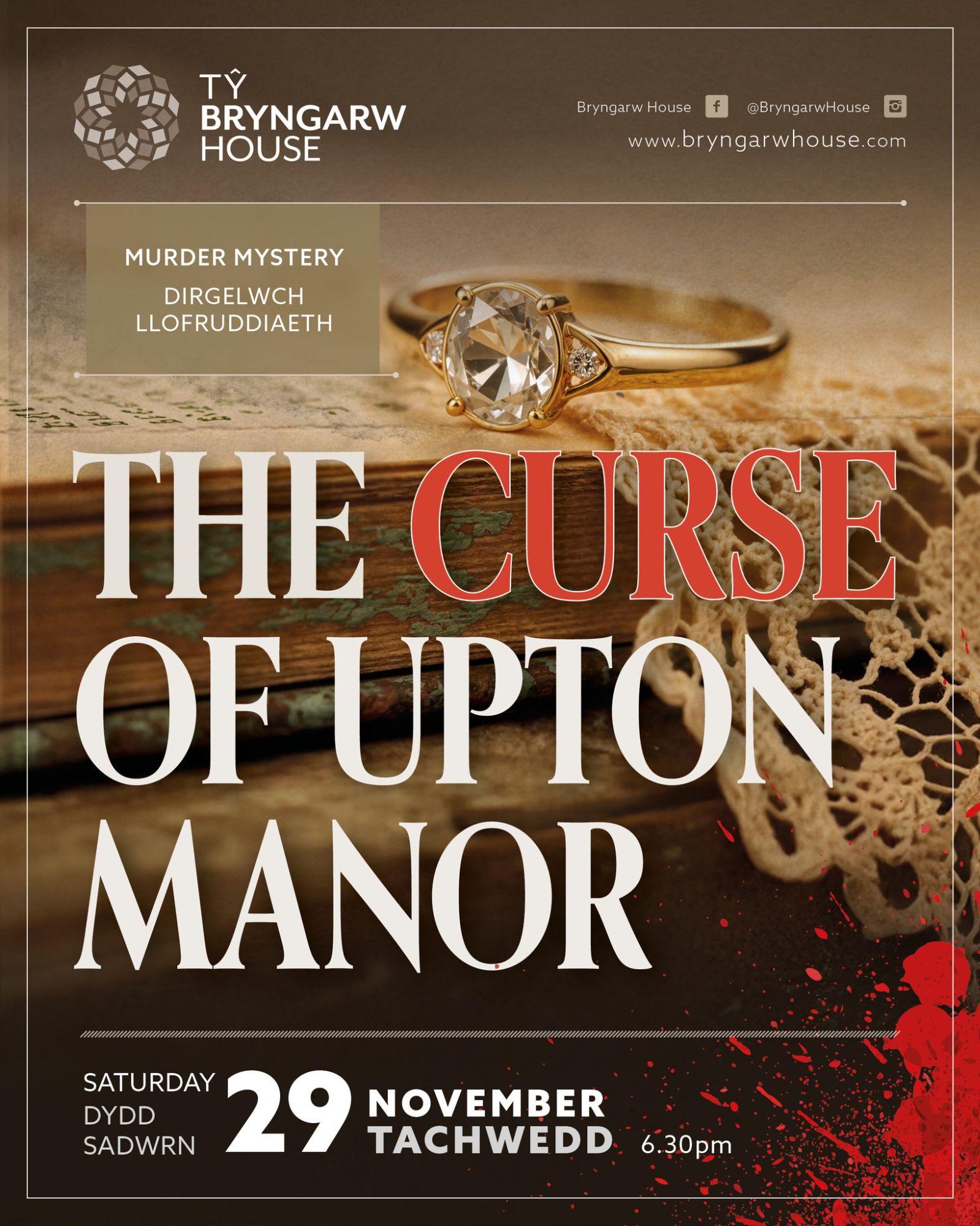 Murder Mystery: The Curse of Upton Manor *FULLY BOOKED*